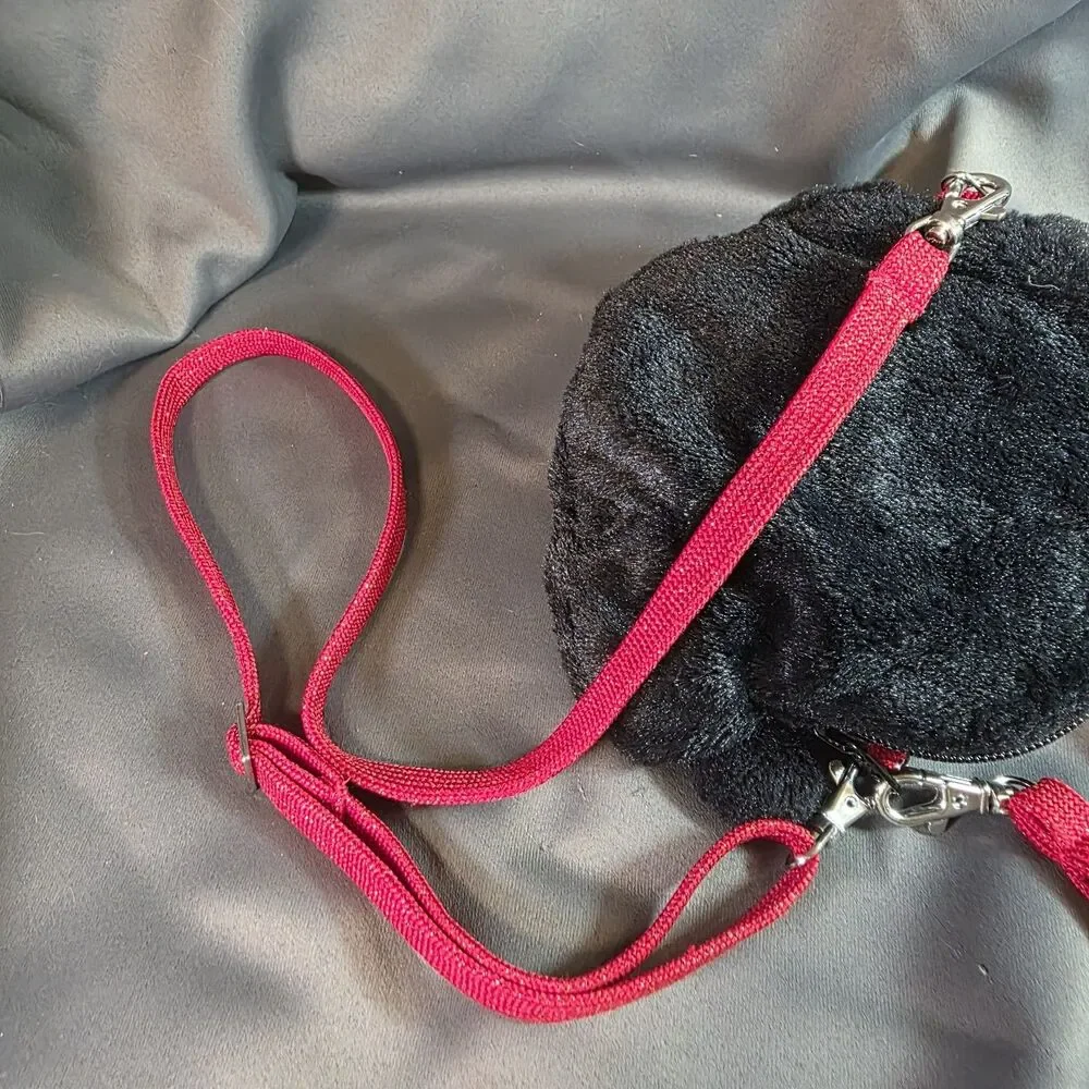 Disney Minnie Mouse Plush Head Small Purse Shoulder Bag